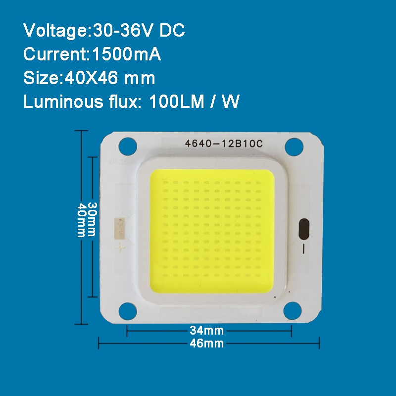 Chip Đèn LED COB 32V 12V 10W 20W 30W 50W Cho Đèn Pha Xe Hơi