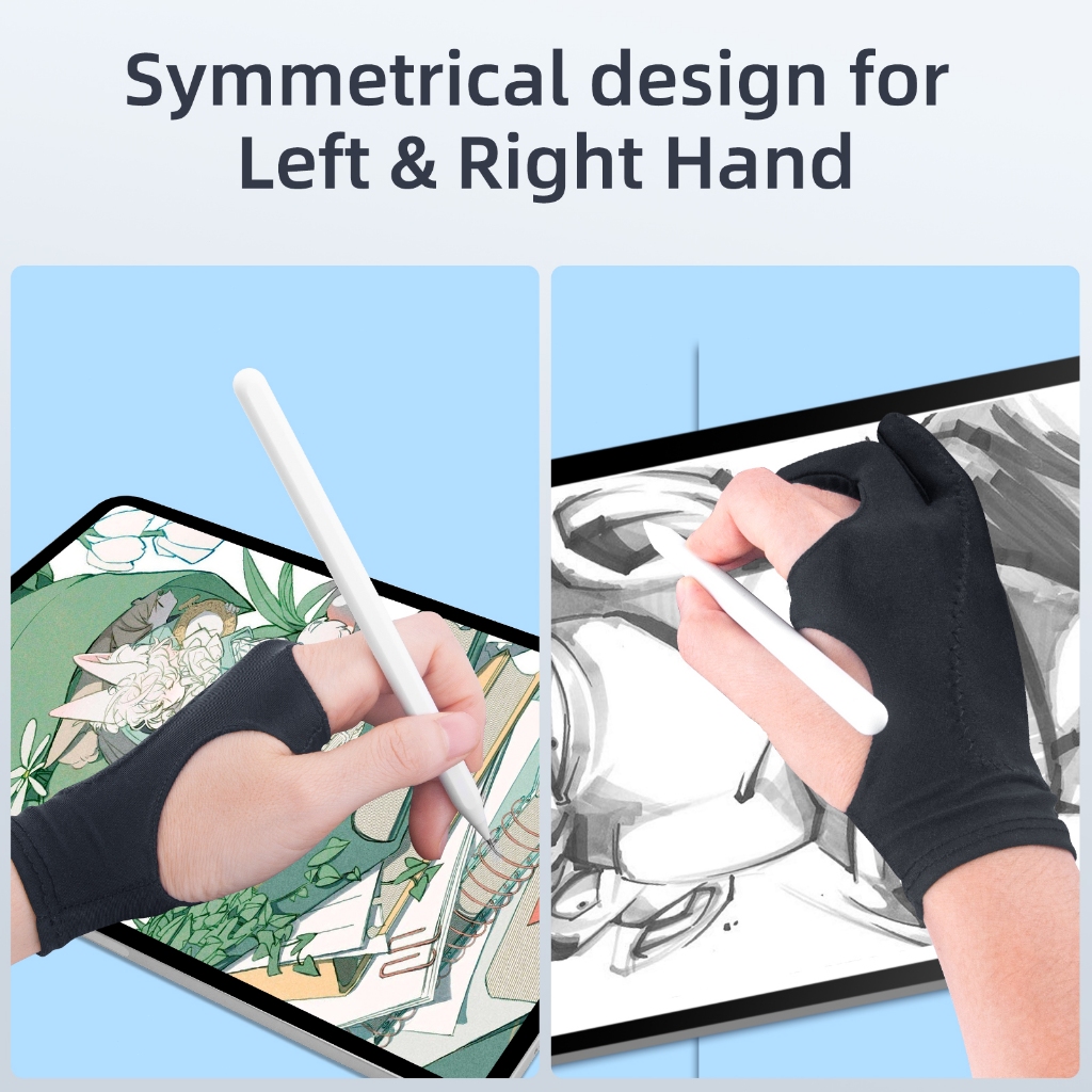 Găng tay vẽ tranh cảm ứng FONKEN hở hai ngón chuyên dụng