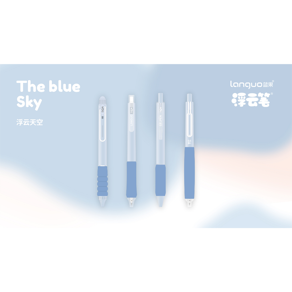 Ohaya languo Bộ Bút Mực gel Đen Ngòi 0.5mm Khô Nhanh Mềm Mịn Cho Học Sinh