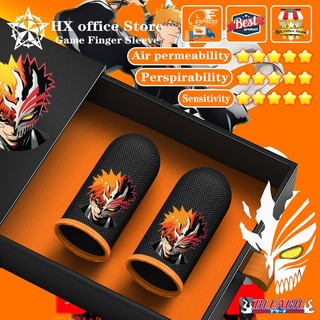 Hx Găng Tay Sợi Bạc Tùy Chỉnh Họa Tiết death bleach Chơi Game Trên Điện Thoại Di Động