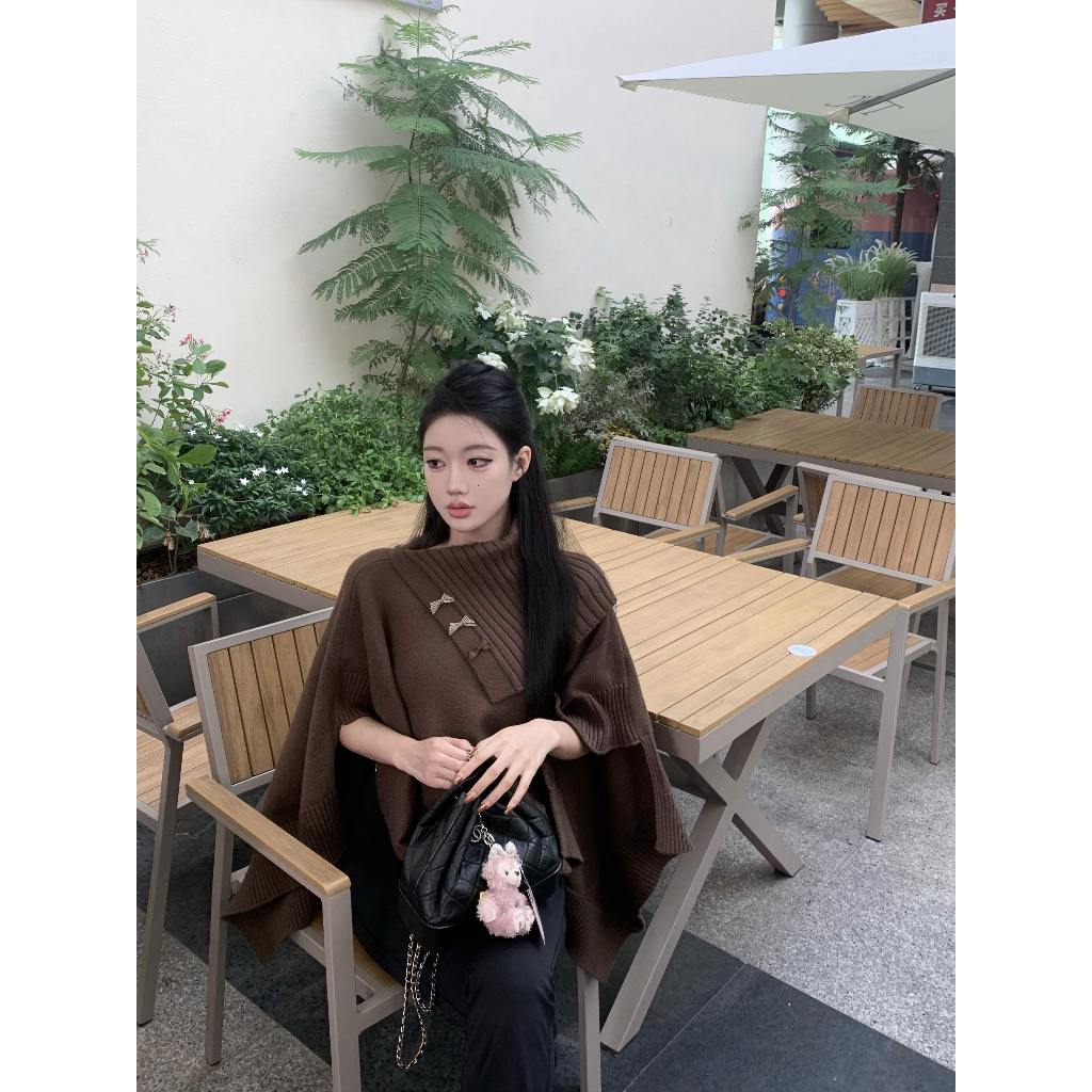 Cocory vn Áo sweater Dệt Kim Tay Dài Dáng Rộng Phong Cách Hàn Quốc Thời Trang Cho Nữ y2k