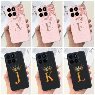 Ốp Điện Thoại tpu silicon Mềm Hình Vương Miện Và Chữ Cho honor x6a 2023 honor x6a x 6a 4g wdy-lx1