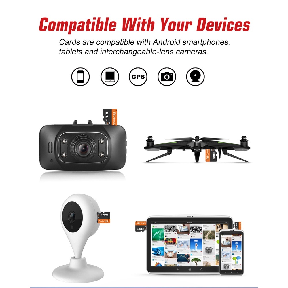 XIAOMI Thẻ Nhớ micro pro class 10 1tb 512gb 256gb 128gb 64gb 32gb 16gb 1tb 2tb Kèm Đầu Đọc Thẻ Nhớ