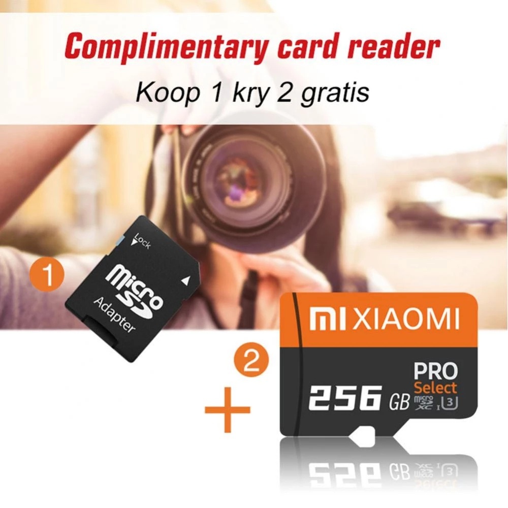 XIAOMI Thẻ Nhớ micro pro class 10 1tb 512gb 256gb 128gb 64gb 32gb 16gb 1tb 2tb Kèm Đầu Đọc Thẻ Nhớ