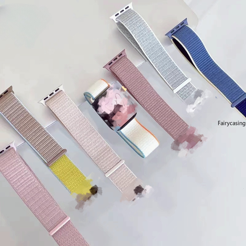 Dây Đeo Nylon Cho Đồng Hồ Thông Minh AW Watch 44mm 40mm 49mm 45mm 41mm 42/38mm for i-watch Series 7 8 3 6 Se ultra