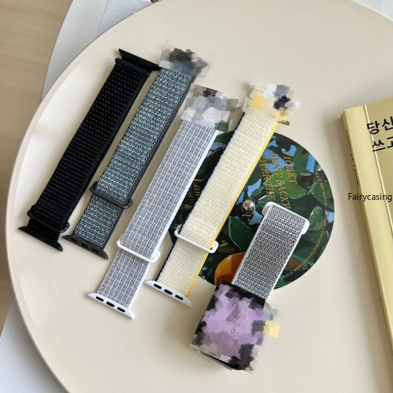 Dây Đeo Nylon Cho Đồng Hồ Thông Minh AW Watch 44mm 40mm 49mm 45mm 41mm 42/38mm for i-watch Series 7 8 3 6 Se ultra