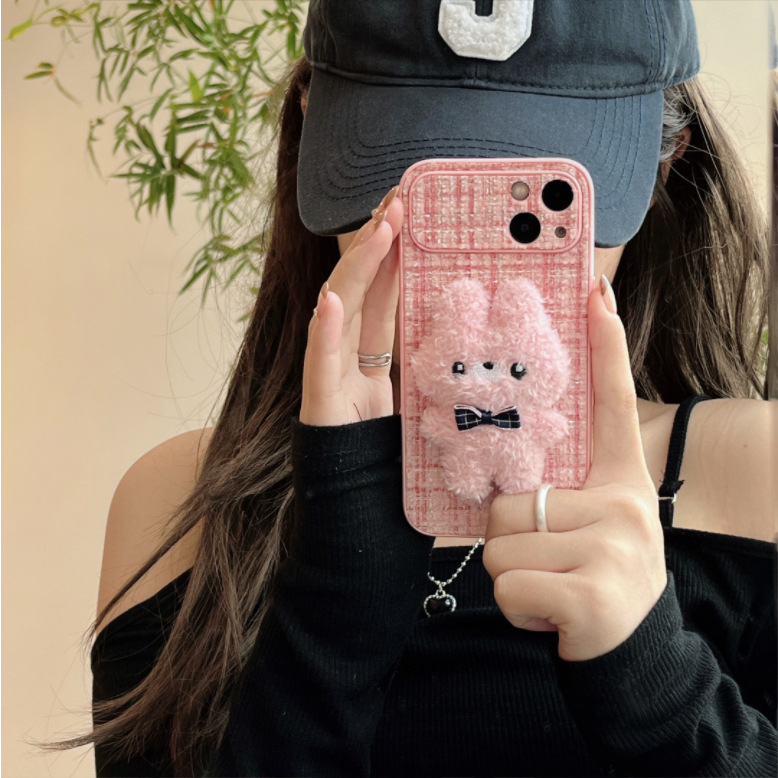 Phù Hợp Ốp Điện Thoại Hình Thỏ Bông Cho iphone 11 12 13 14 15 15 pro 15 pro max