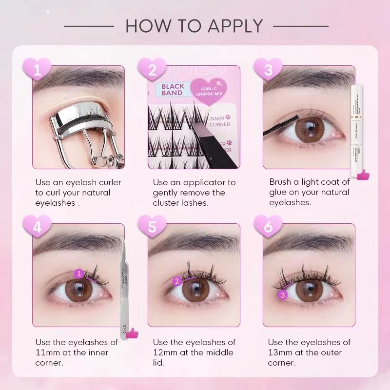 Lông Mi Giả Tách Sợi Mi Giả DIY Tự Nhiên Siêu