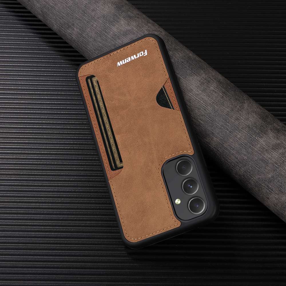 Thẻ Ốp Điện Thoại Da pu Viền tpu Dẻo Sang Trọng Chống Sốc Cho samsung galaxy a13 a14 a23 a24 a25 a33 a34 a53 a54 a73 f5