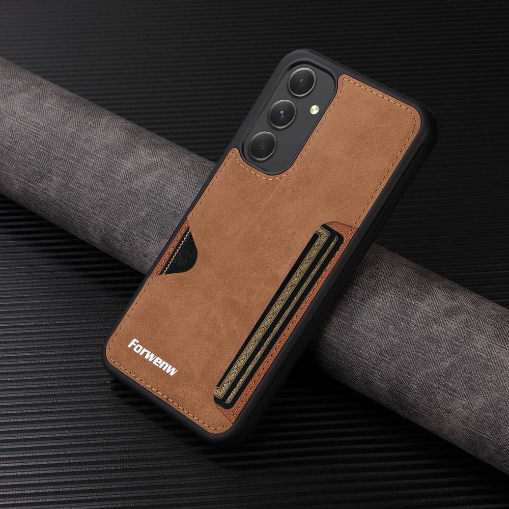 Thẻ Ốp Điện Thoại Da pu Viền tpu Dẻo Sang Trọng Chống Sốc Cho samsung galaxy a13 a14 a23 a24 a25 a33 a34 a53 a54 a73 f5