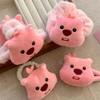 ✨✨loopy Kẹp Tóc Màu Hồng In Hình Hoạt Hình Dễ Thương Cho Bé Gái