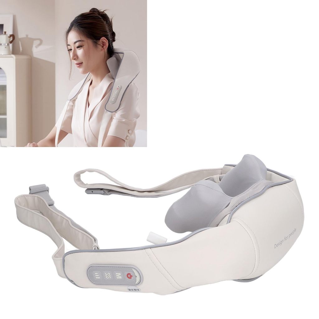 SHIHE Máy Mát Xa Vai Cổ, Gối Massage Điện Tăng Tốc Tuần Hoàn Thư Giãn Sâu Cho Gia Đình