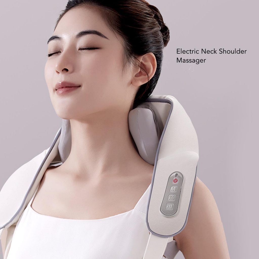 SHIHE Máy Mát Xa Vai Cổ, Gối Massage Điện Tăng Tốc Tuần Hoàn Thư Giãn Sâu Cho Gia Đình
