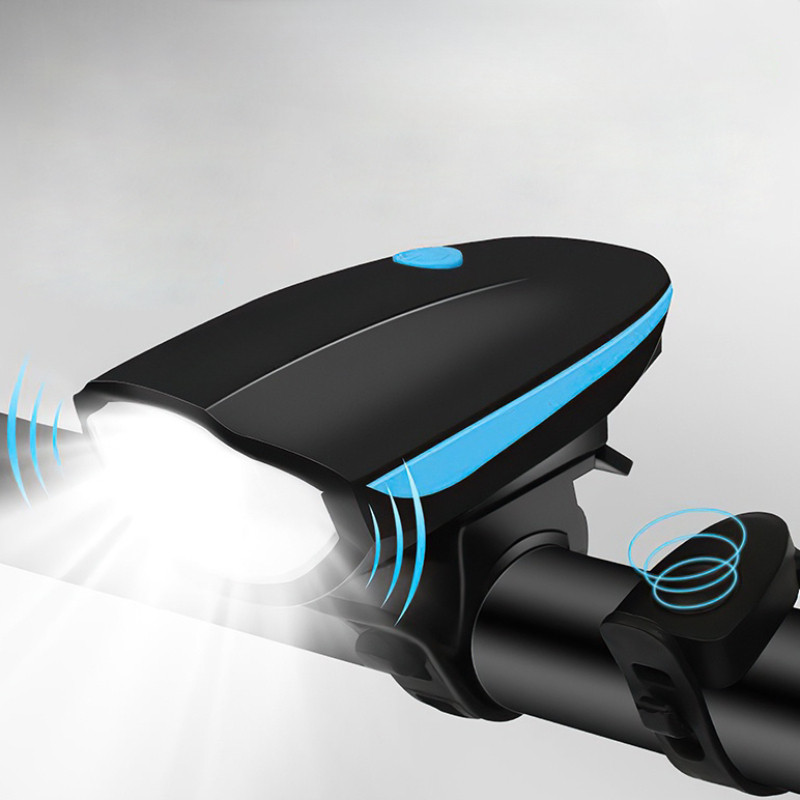 Đèn xe đạp thể thao siêu sáng có còi pin sạc usb led T6 chống nước đa năng cho xe đạp leo núi LUYOO33