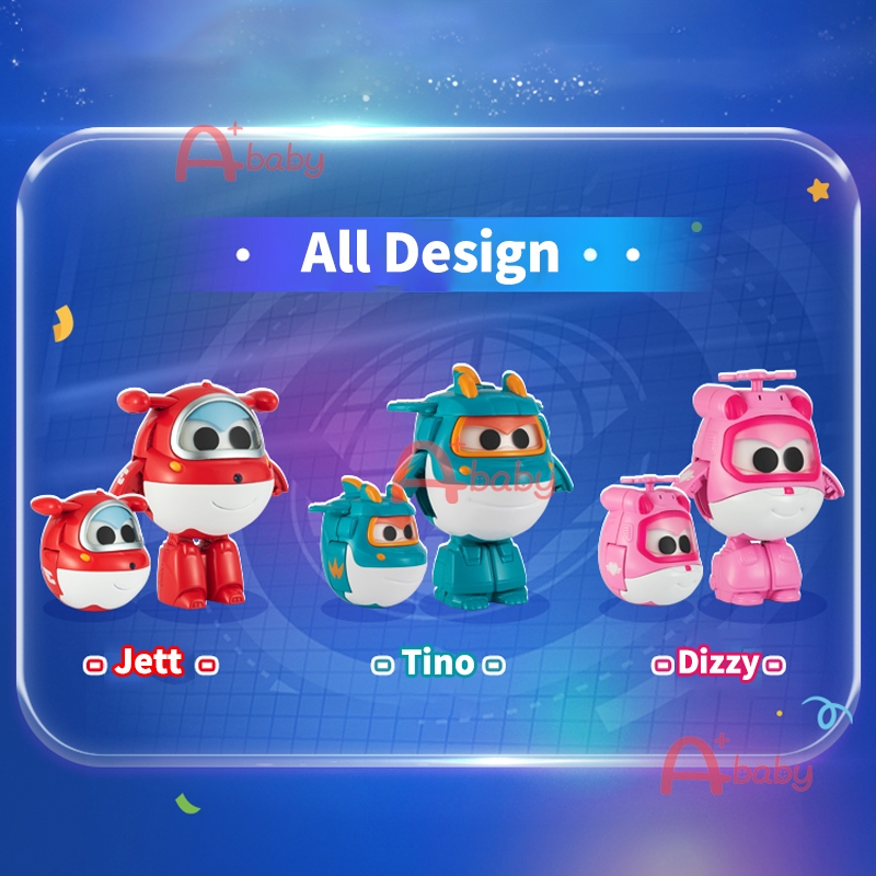 Super Wings AULDEY Đồ Chơi Mô Hình Máy Bay Phản Lực roly-poly