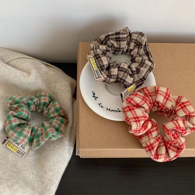 Dây Buộc Tóc Đuôi Ngựa Bằng Len Phong Cách vintage Cho Nữ