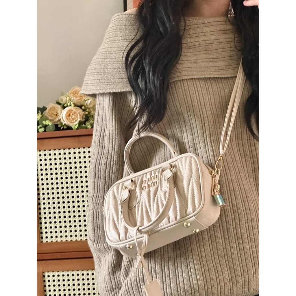 Aha Túi Xách Đeo Vai Màu Trắng Sữa Phong Cách Thời Trang Mới 2023 Dành Cho Bạn Nữ