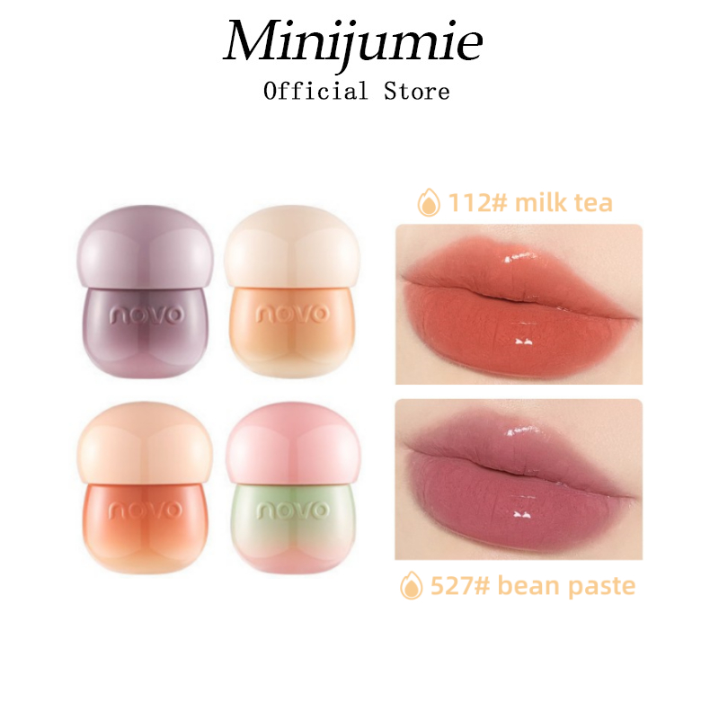Minijumie Son Bóng Dưỡng NOVO Ẩm Lâu Trôi Chăm Sóc Môi