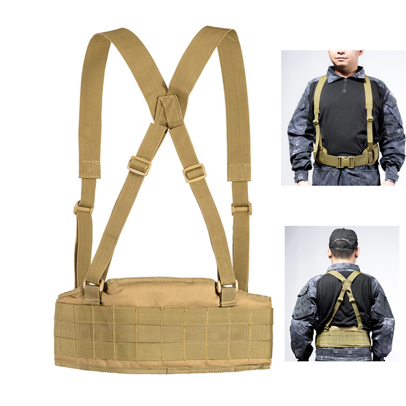 Chiến Thuật Hình X Molle Vest Thắt Lưng Nam Thắt Lưng Thắt Lưng Mềm Dây Đeo Vai Có Thể Điều Chỉnh Hi