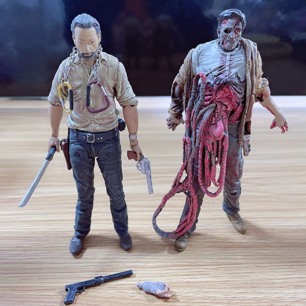 Mô Hình Nhân Vật Phim the Walkinging dead 2 Phong Cách 13cm Bằng pvc