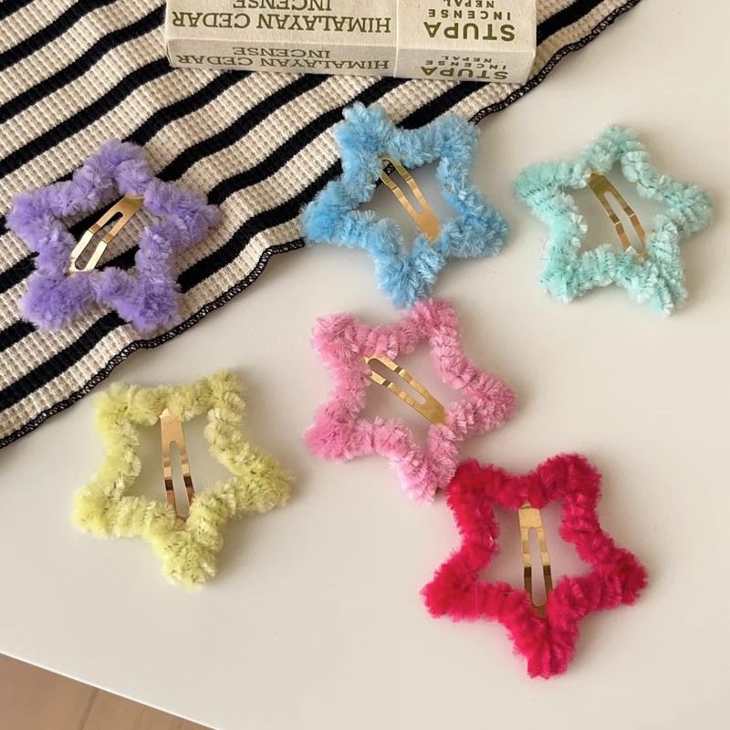 Bộ QuầN ÁO HìNh Thú Dễ Thương Cho Bé Kẹp Tóc Hình Ngôi Sao Màu Sắc Ngọt Ngào Cho Nữ