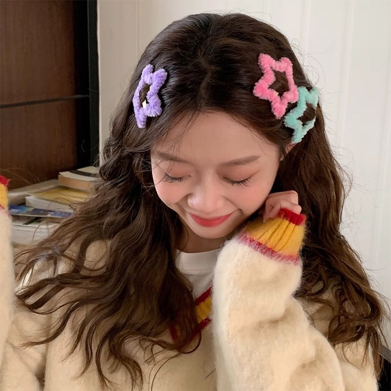 Bộ QuầN ÁO HìNh Thú Dễ Thương Cho Bé Kẹp Tóc Hình Ngôi Sao Màu Sắc Ngọt Ngào Cho Nữ