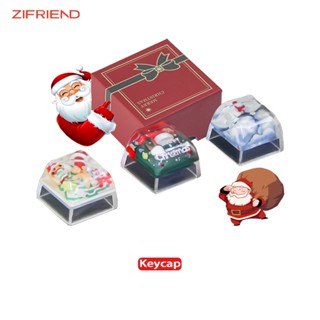 ZIFRIEND Chủ đề Giáng sinh Keycap nhựa Keycap cho bàn phím Quà tặng DIY