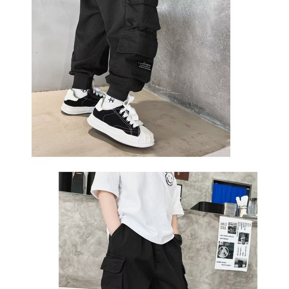 Quần Dài Thể Thao Có Túi Thời Trang Mùa Thu Phong Cách Hàn Quốc Cho Bé Trai