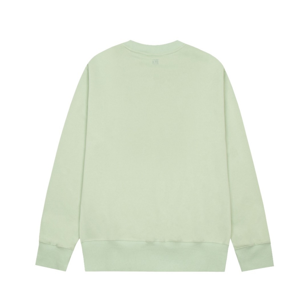 Mới Áo sweater Tay Dài Thêu Họa Tiết Trái Tim Xinh Xắn Cho Nam Nữ