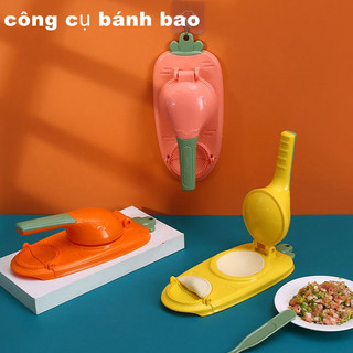 2-in- 1 công cụ bánh bao khuôn làm bánh bao khuôn da bánh bao ép thủ công khuôn làm bánh bao