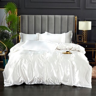 Bộ chăn ga gối satin lụa cao cấp 4 trong 1