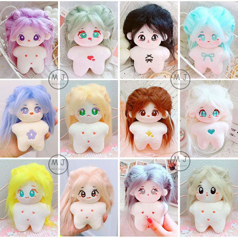 Hàng Có Sẵn Búp Bê cotton 10cm Màu Tím Tóc Dài jennie lisa jennie Hai Lần Quà Tặng Sinh Nhật sserafim