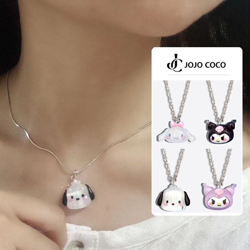 Sanrio Vòng cổ Ngọc Bích Hoạt Hình Melody Ins Ngọt Ngào Cho Bạn Thân