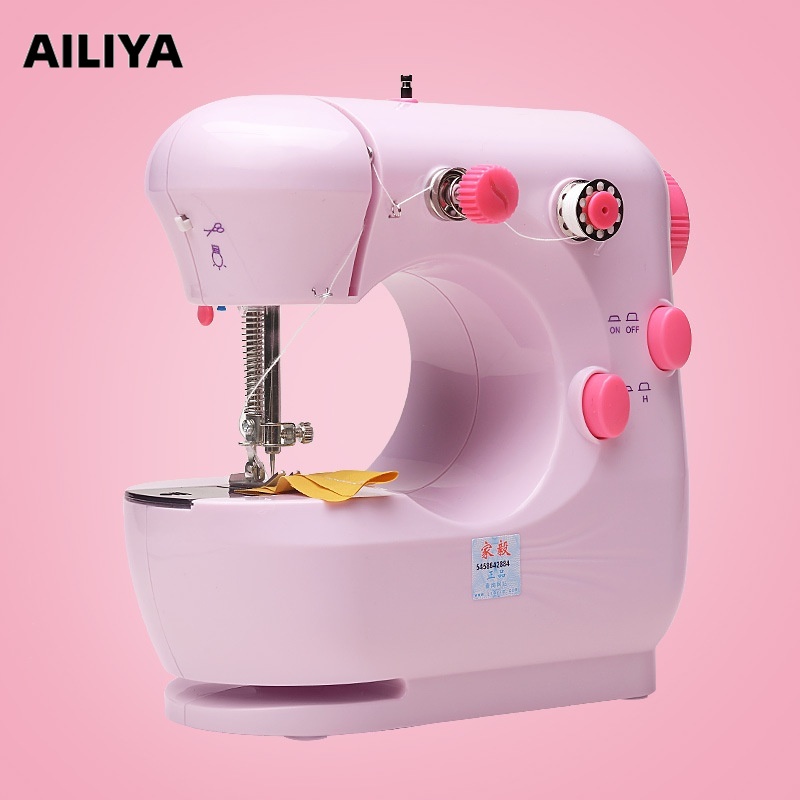 AILIYA Mới Máy May mini Cầm Tay Tiện Lợi máy may tay may cầm tay máy khâu mini đa năng máy may điện may vắt sổ mini máy may gia bàn máy may