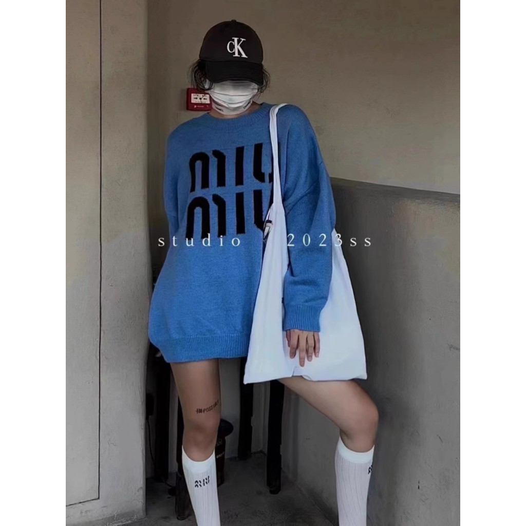 Áo Khoác sweater Dáng Rộng Phong Cách Hàn Quốc Thời Trang Thu Đông Hàng Mới 2023