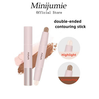  Minijumie NOVO bút highlight Thỏi Kem Bắt Sáng Hai Đầu Tạo Khối Ba Chiều Trang Điểm Gương Mặt 2 Trong 1 