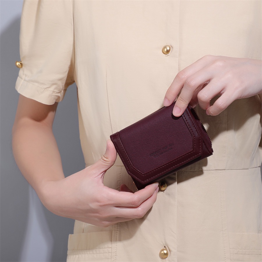 Ví Da mini Có Khóa Kéo Phong Cách Hàn Quốc Dành Cho Nữ 6305-003 PERFECT FOR YOU