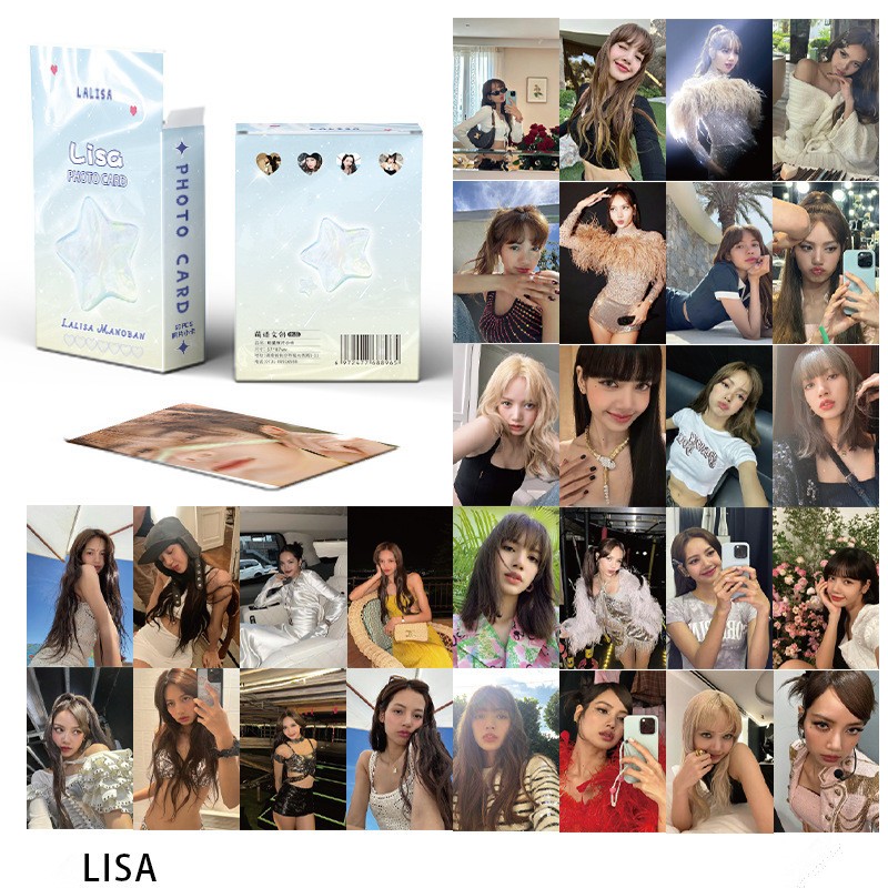BLACKPINK Card Set 50 Tấm Thẻ Ảnh Kpop Laser Lomo Card Hình Nhóm Nhạc