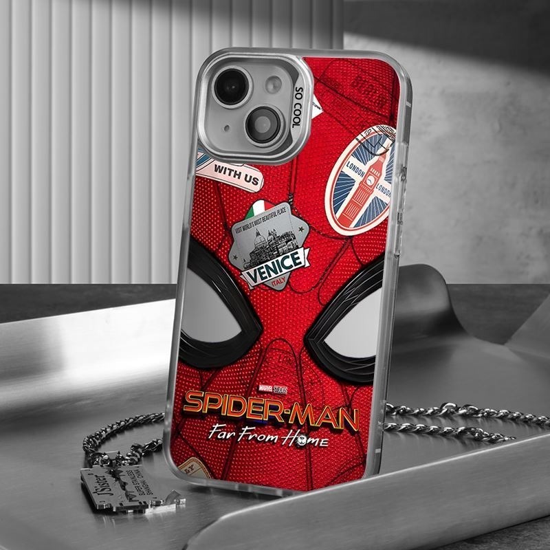 Li-mobile Ốp Điện Thoại In Hình spiderman Chống Sốc Cho Iphone 14promax 13 / 12 / 1 Ipades xr / xs red spider 8plus 7plus xsmax 11promax 15promax