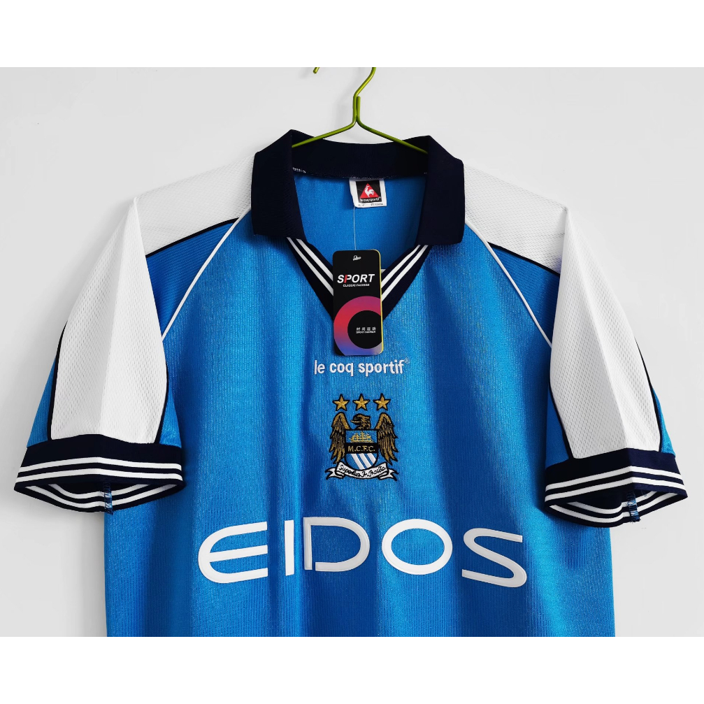 Áo Bóng Đá Đội Tuyển Manchester City 88-90 Phong Cách Retro