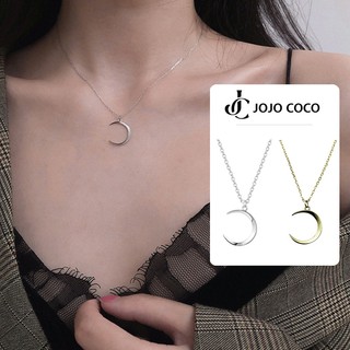 JOJO COCO Vòng cổ Mặt Hình Mặt Trăng Tinh Tế Phong Cách Hàn Quốc Cho Nữ