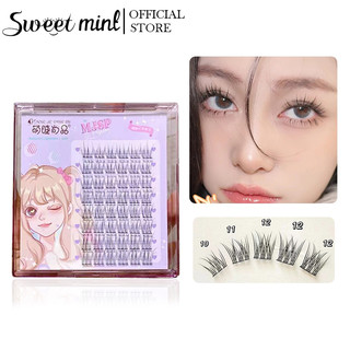 Sweet Mint Lông mi giả trang điểm tự nhiên mềm mại có thể tái sử dụng MengJieShangPin 11mm 12mm 10mm
