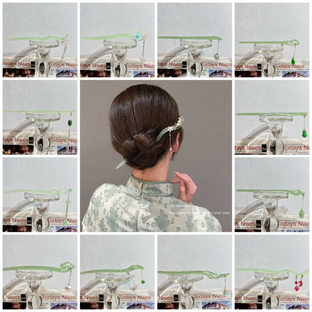 Trâm Cài Tóc cổ trang Nhựa Trung Hoa Cho Nữ