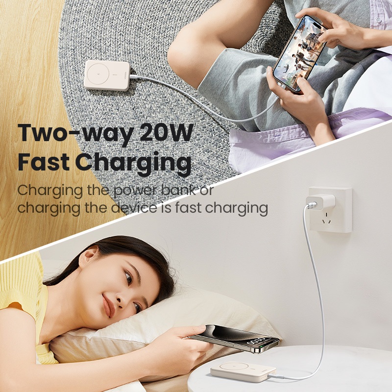Ugreen Từ Không Dây 10000mAh Powerbank Sạc dự phòng Power Bank 10000mAh phiên bản mới dung tích lớn chất lượng Cho iPhone 12 13 14 15 Pro Mini | BigBuy360 - bigbuy360.vn