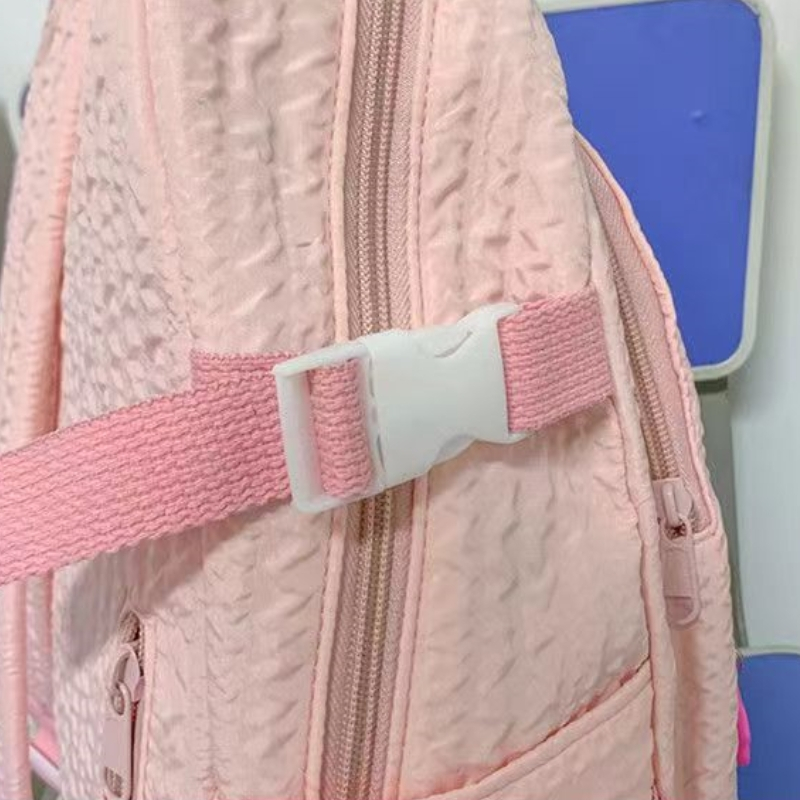 Ba Lô Đi Học Màu Tím Thêu Hình Ngôi Sao Dễ Thương Cho Nữ