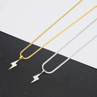 Vòng cổ Mặt Hình Sấm Sét Trắng Cho Cặp Đôi