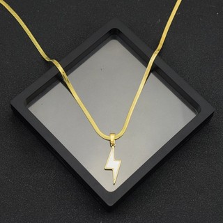 Vòng cổ Mặt Hình Sấm Sét Trắng Cho Cặp Đôi