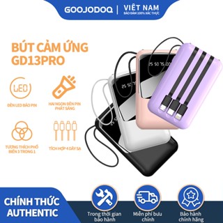 Sạc dự phòng mini goojodoq 12000mah cỡ lòng bàn tay siêu nhẹ có màn hình LED