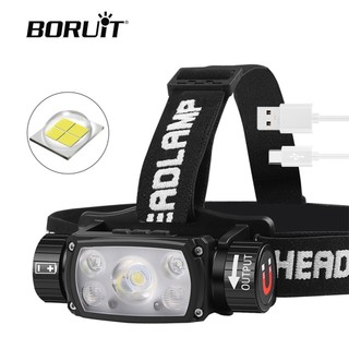  Đèn Pha led Cảm Ứng Mạnh Mẽ Sạc Được Với Ánh Sáng Dài Chống Thấm Nước Gắn Trên Đầu Dùng Trong Câu Cá 