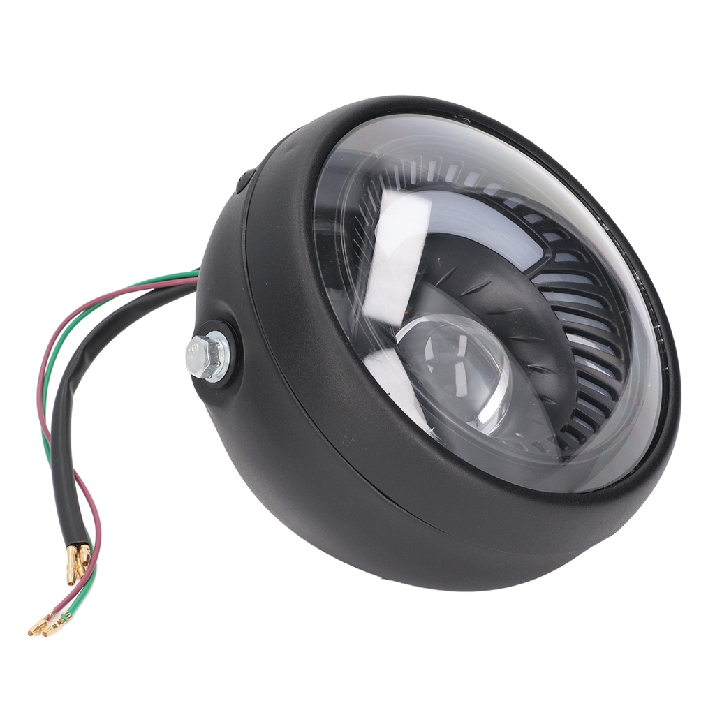Motorlife 6.5in Đèn Pha LED Xe Máy Tròn Retro IPX66 Chống Nước Cho Tay Ga